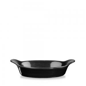 Oynx Black  Large Round Eared Dish 7.125´ Box 6´