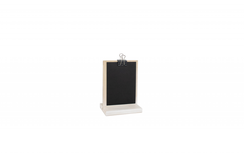 Information Display A6 Wood + black paper