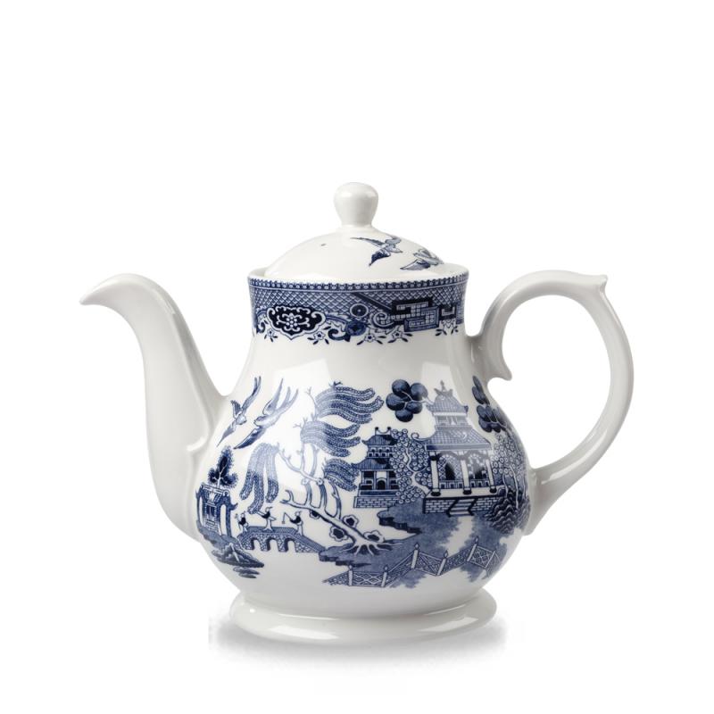 Blue Willow Sandringham Tea/Coffee Pot 85.2Cl Box 4