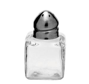 3cm Square Salt Pot, Stainless Steel Top