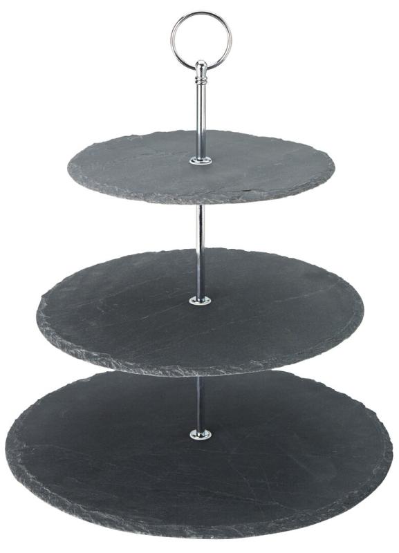 3 Tier Slate Platter 12, 10, 8´ (30, 25, 20cm)´