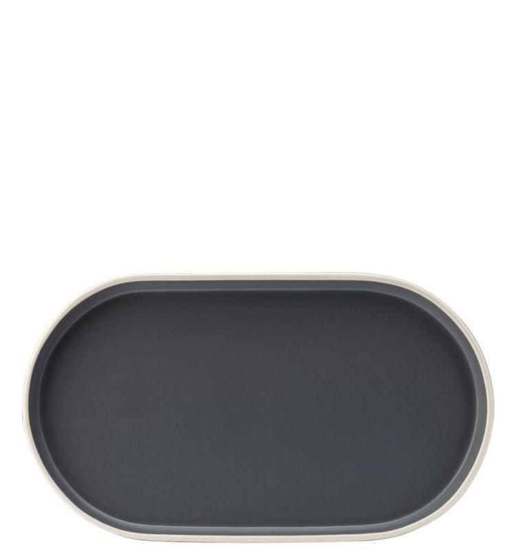 Forma Charcoal Platter 31 x 17.5cm