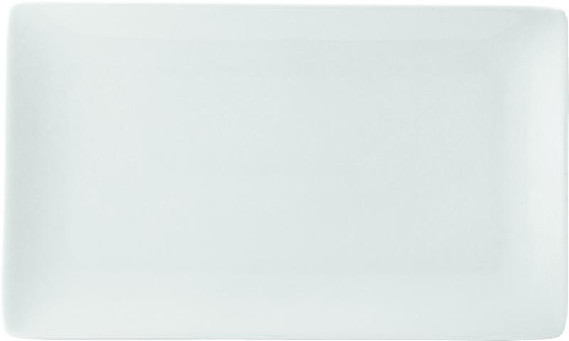 Pure White Rectangular Plate 11x 6.25´ (28 x 16cm)´