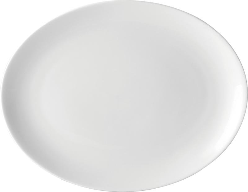 Pure White Oval Plate 10´ (25.5cm)´