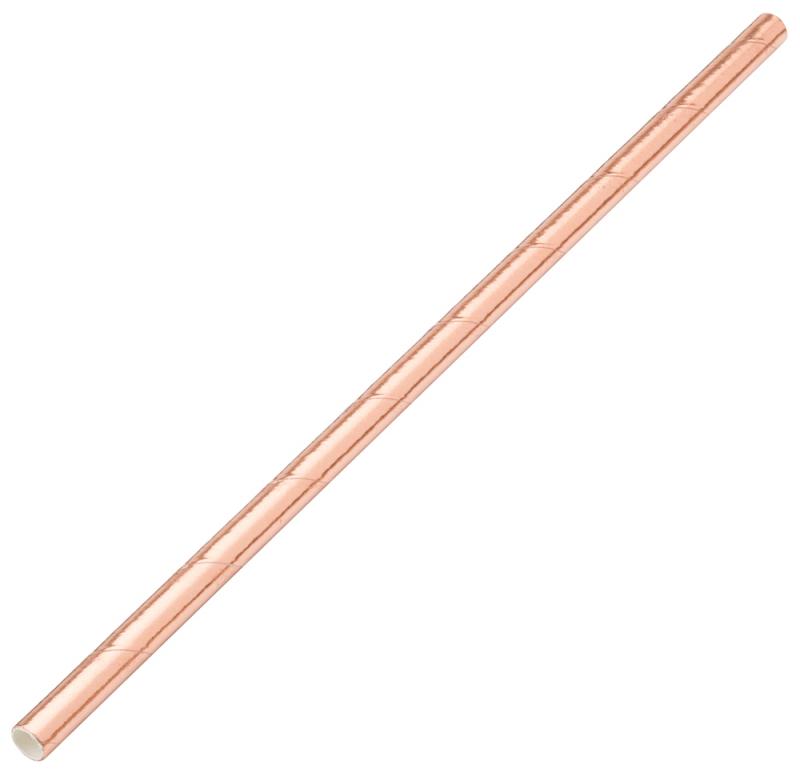 Paper Solid Copper Straw 8´ (20cm)´
