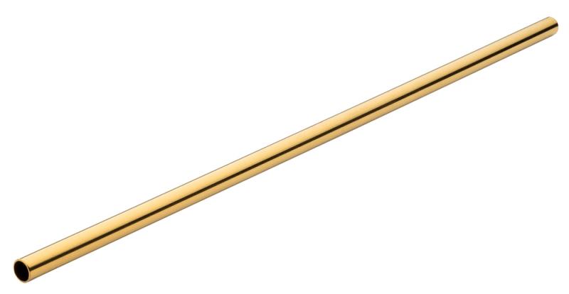 Stainless Steel Gold Straw 8.5´ (21.5cm)´