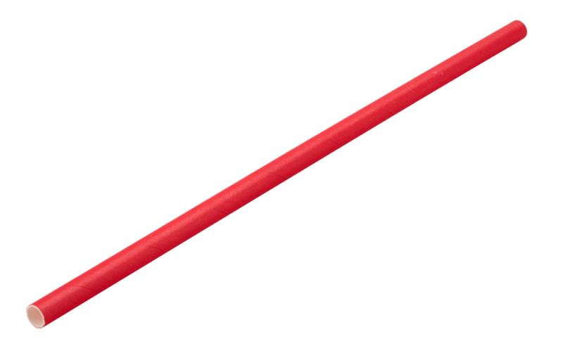 Paper Solid Red Straw 8´ (20cm) Box of 250´