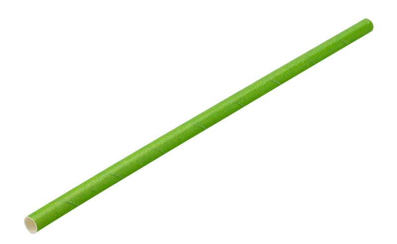 Paper Solid Green Straw 8´ (20cm) Box of 250´