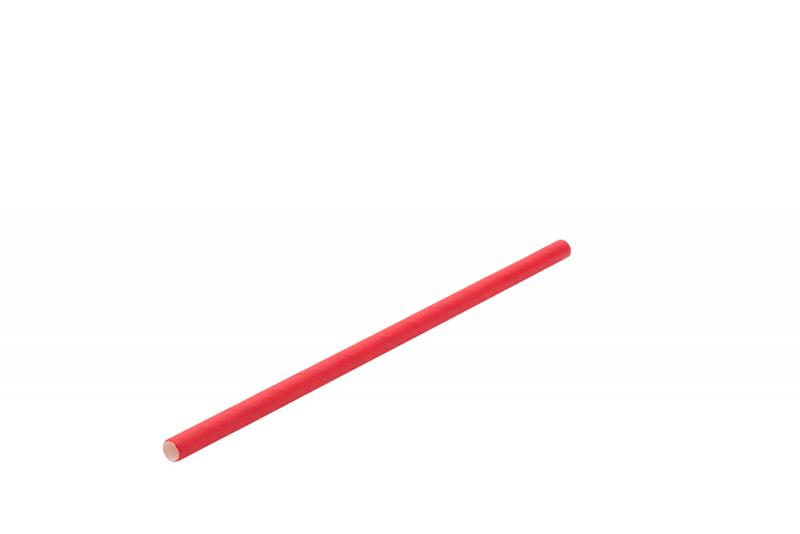 Paper Solid Red Cocktail Straw 5.5´(14cm) 5mm Bore´