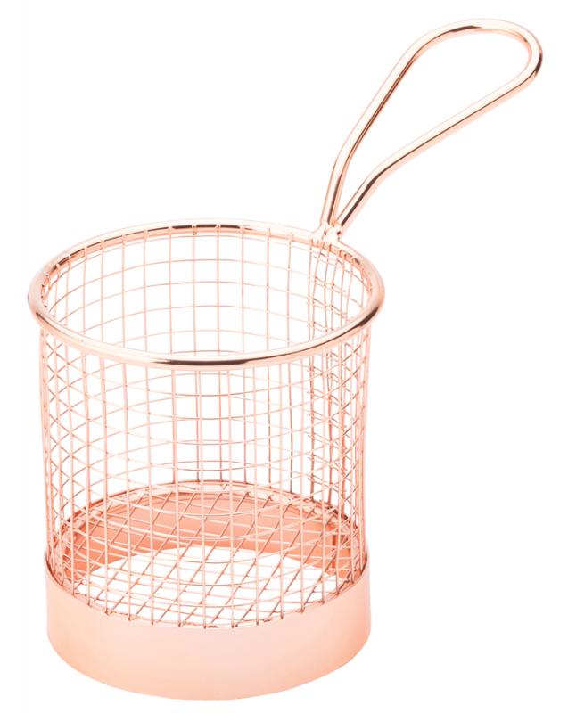 Copper Round Service Basket 3.5´ (9cm)´