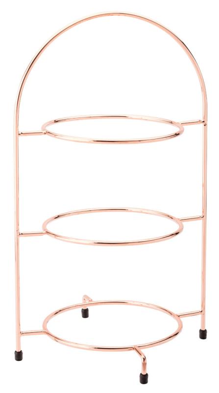 Copper 3 Tier Plate Stand 16.5´ (42cm)´
