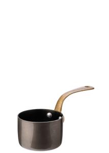 Black Vintage Steel Mini Sauce Pan 2.75" (7cm)