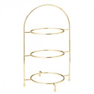 Gold 3 Tier Plate Stand 16.5´ (42cm)´