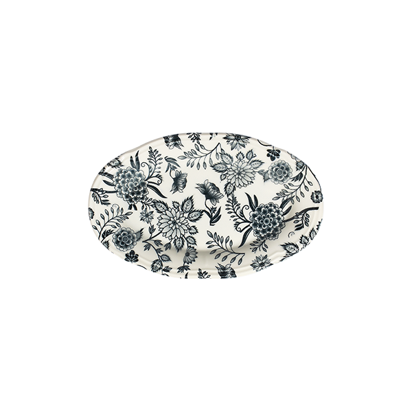 Herba Black Fulya Oval Platter 21 cm