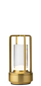 Cuba LED Cordless Lamp 17.5cm - Brushed Gold