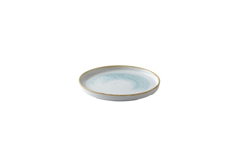Homespun Accents Aquamarine  Walled Plate 8.67´ Box 6´