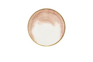 Homespun Accents Coral Evolve Coupe Plate 10.25´ Box 12´