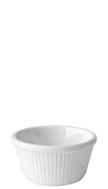 Fluted White Ramekin 4oz (12cl)