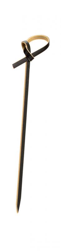 Bamboo Black Knotted Skewer 3.5´ (9cm)´