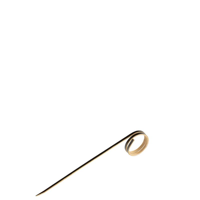 Bamboo Black Loop Skewer 3.5´ (9cm)´