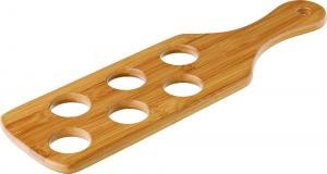 Bamboo Shot Paddle - To hold 6 Shots 15 x 4.25´´