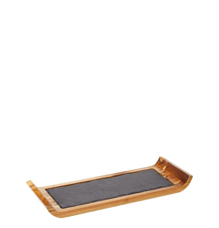 Reversible Acacia Board with Indents 16.25 x 6´´