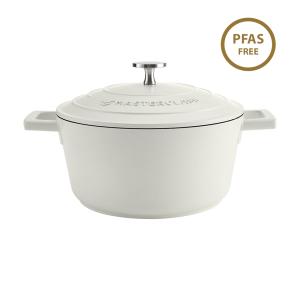 MasterClass Cream Cast Aluminium Casserole Dish, 2.5L