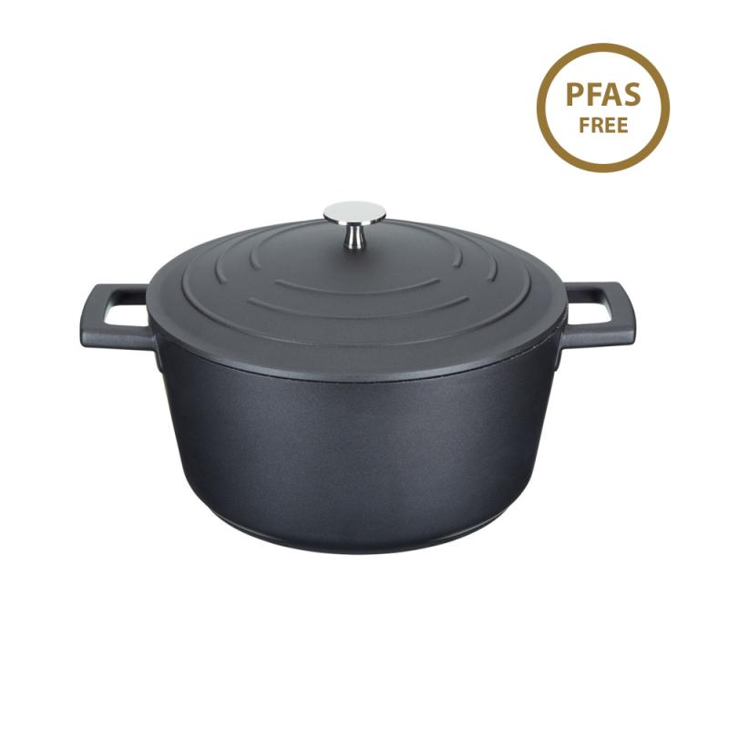 MasterClass Cast Aluminium Casserole Dish, 24cm/4 Litre, Gift Boxed