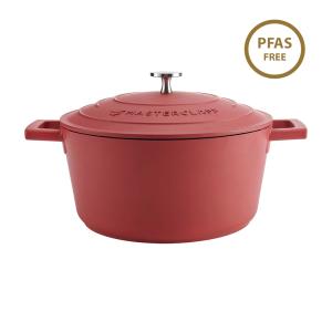 MasterClass Red Cast Aluminium Casserole Dish, 4L