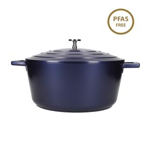 MasterClass Large 5 Litre Casserole Dish - Metallic Blue