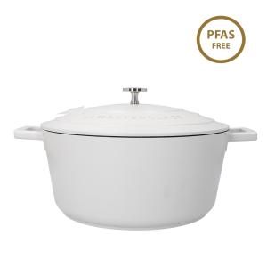 MasterClass Cream Cast Aluminium Casserole Dish, 5L