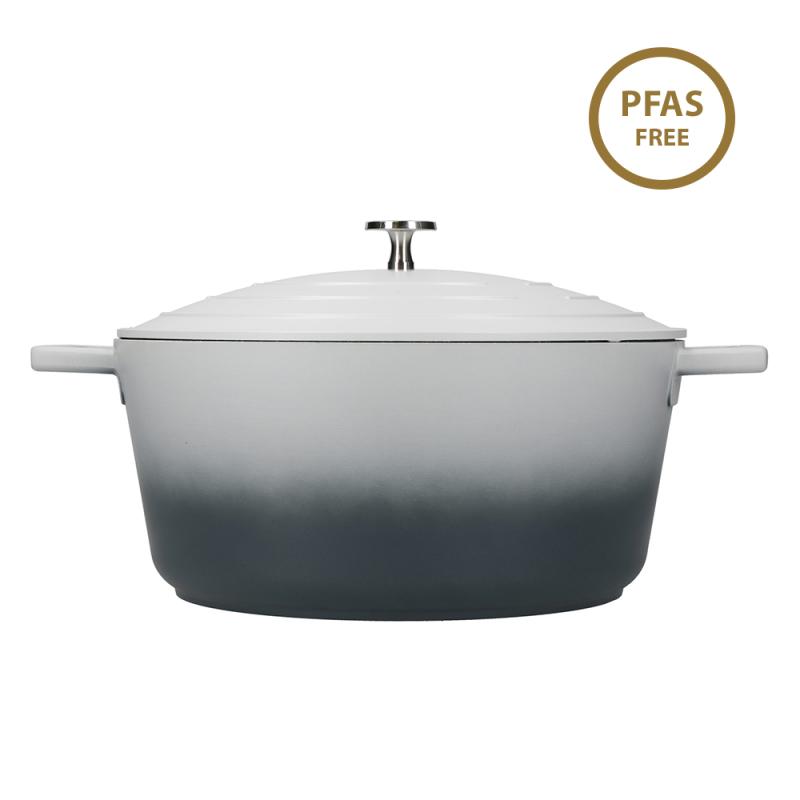 MasterClass Large 5 Litre Casserole Dish - Ombre Grey