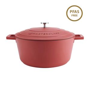 MasterClass Cast Aluminium Red Casserole Dish, 28cm, 5 Litre, Gift Boxed