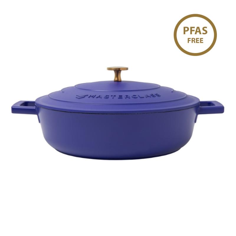 MasterClass Shallow Cast Aluminium Casserole Dish, 4L