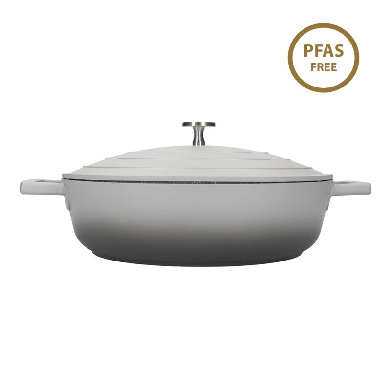 MasterClass Shallow 4 Litre Casserole Dish - Ombre Grey