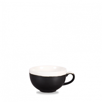 Monochrome Onyx Black  Cappuccino Cup 12Oz Box 12