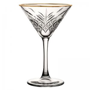 Timeless Vintage Martini Gold Rim 8oz (23cl)