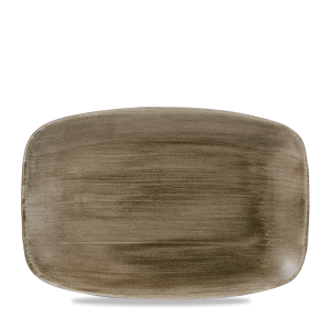 Stonecast Patina Antique Taupe Oblong Chefs Plate 12 X 7 4/5´ Box 6´