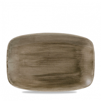 Stonecast Patina Antique Taupe Oblong Chefs Plate 13 1/2´ X 9 1/4´´ Box 6´