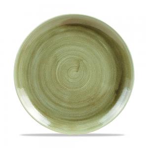Stonecast Patina Burnished Green Evolve Coupe Plate 10.25´ Box 12´