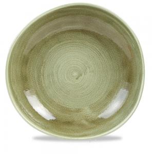 Stonecast Patina Burnished Green Round Trace Plate 11 1/4´ Box 12´