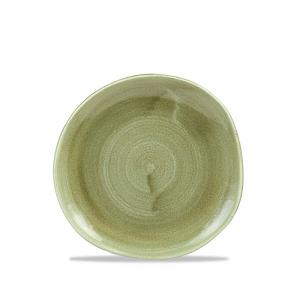 Stonecast Patina Burnished Green Round Trace Plate 7 1/4´ Box 12´