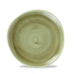 Stonecast Patina Burnished Green Round Trace Plate 8 1/4´ Box 12´