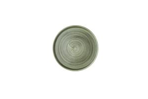 Stonecast Patina Burnished Green  Walled Plate 8.67´ Box 6´