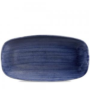 Stonecast Patina Cobalt Blue  Chefs Oblong Plate 13 7/8X7 3/8´ Box 6´
