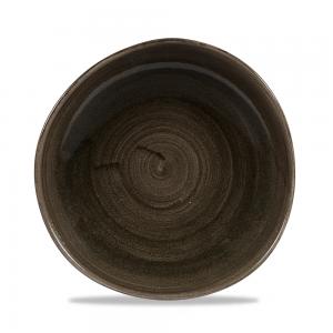 Stonecast Patina Iron Black Round Trace Plate 10 3/8´ Box 12´