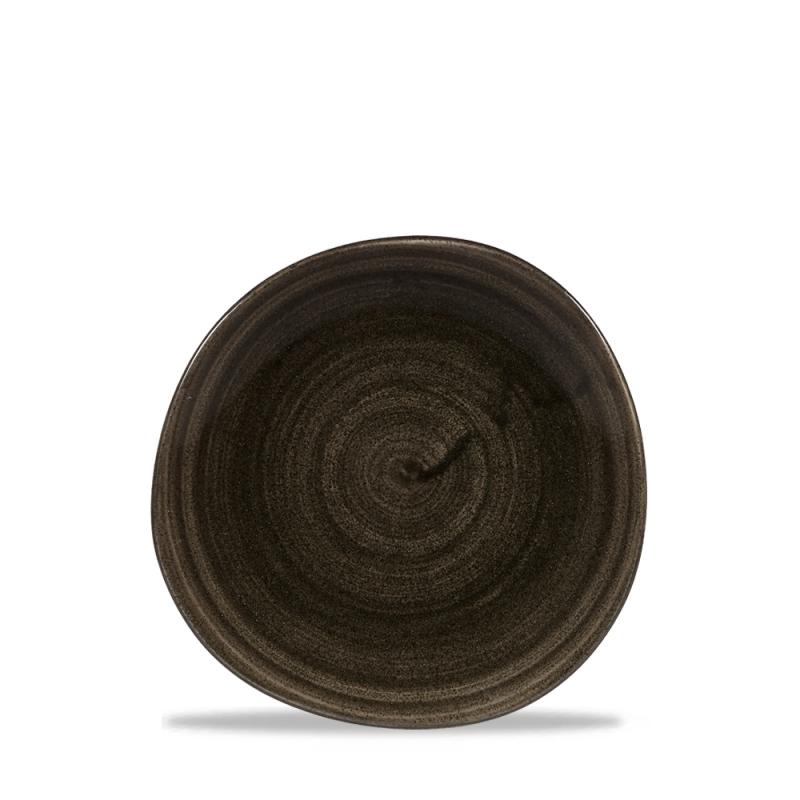 Stonecast Patina Iron Black Round Trace Plate 7 1/4´ Box 12´