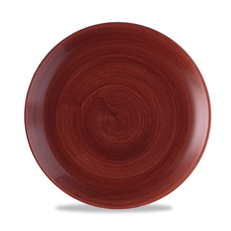 Stonecast Patina Red Rust Evolve Coupe Plate 10.25´ Box 12´