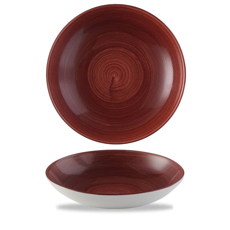 STONECAST PATINA RED RUST EVOLVE COUPE BOWL 9.75´ BOX 12´