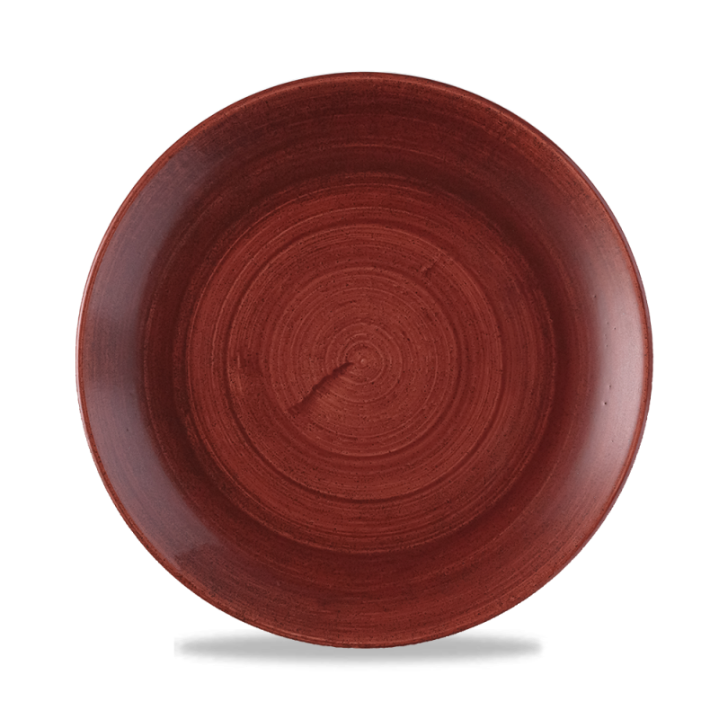 Stonecast Patina Red Rust Evolve Coupe Plate 8.67´ Box 12´